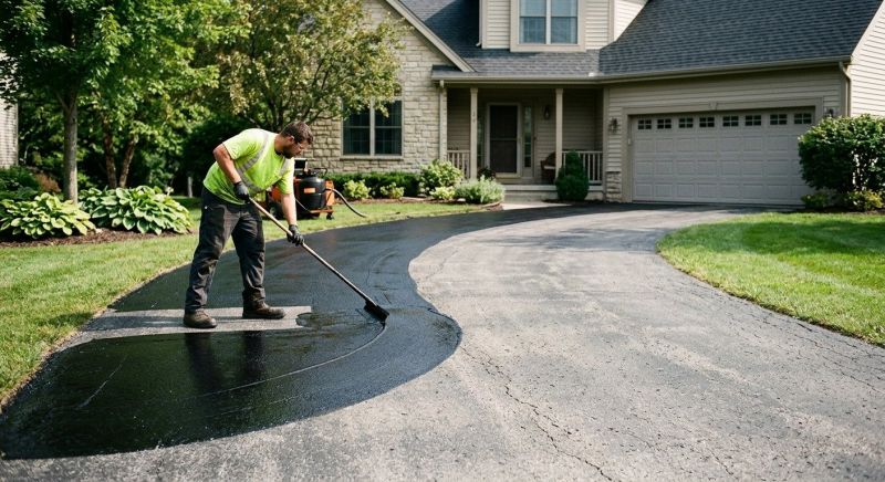 Hot Tar Driveway Sealing in Fort Collins, CO